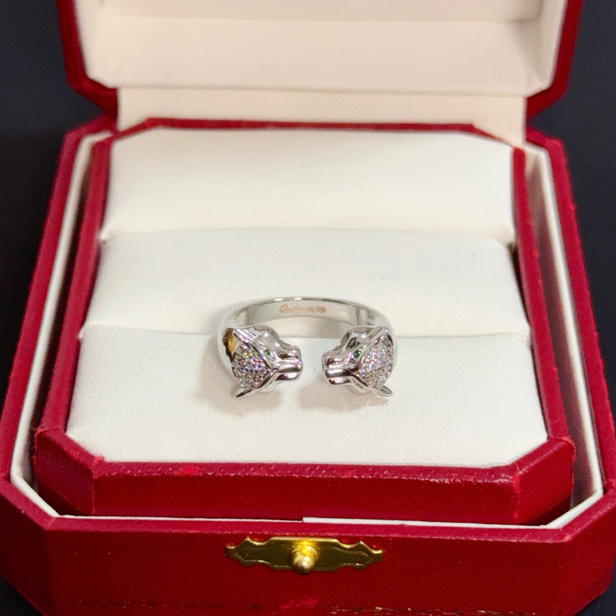 Cartier 까르띠에 LOVE 더블 다이아몬드 링 하이엔드 커스텀 버전 3