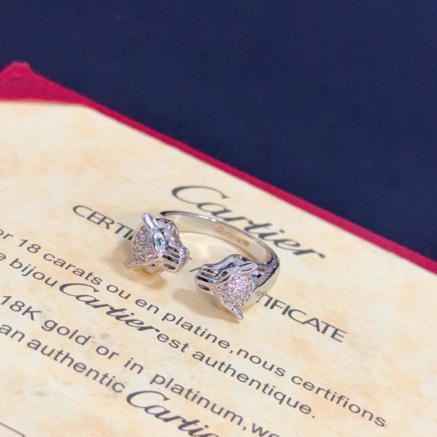 Cartier 까르띠에 LOVE 더블 다이아몬드 링 하이엔드 커스텀 버전 6