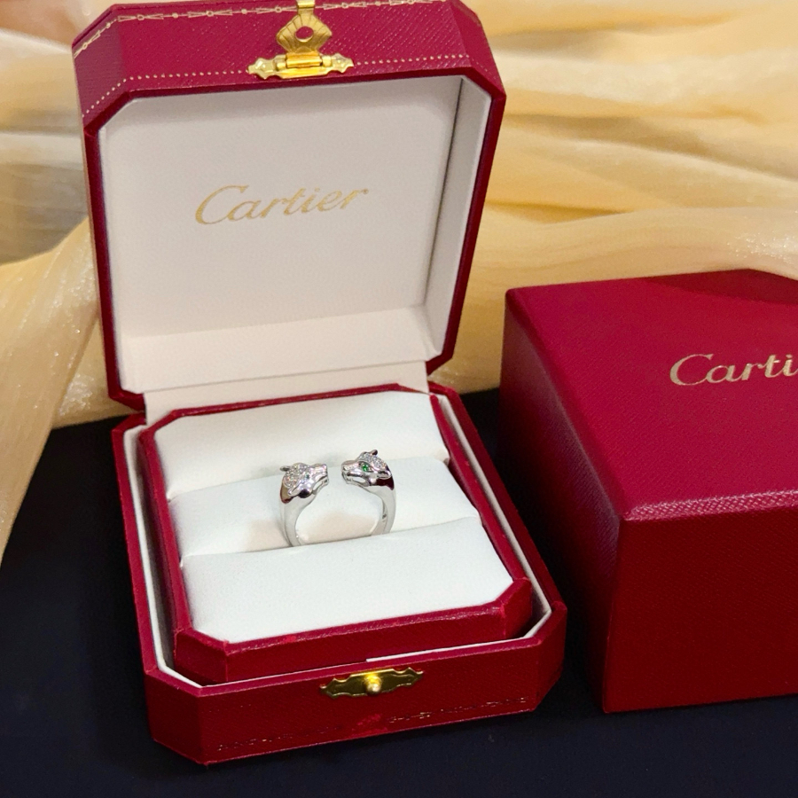 Cartier 까르띠에 LOVE 더블 다이아몬드 링 하이엔드 커스텀 버전 7
