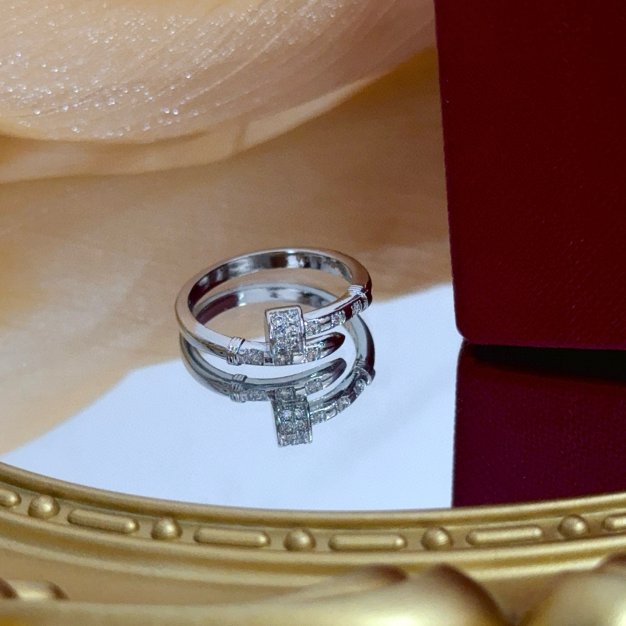 Cartier 까르띠에 LOVE 싱글 다이아몬드 링 하이엔드 커스텀 버전 12