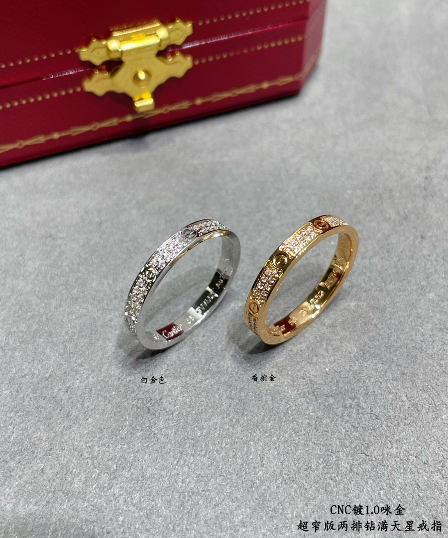 Cartier 까르띠에 LOVE 파베 다이아몬드 링 2