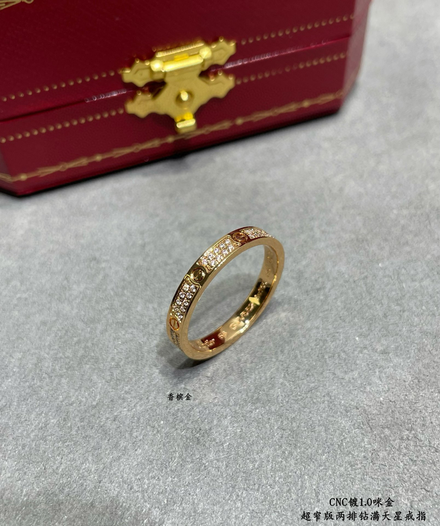 Cartier 까르띠에 LOVE 파베 다이아몬드 링 4