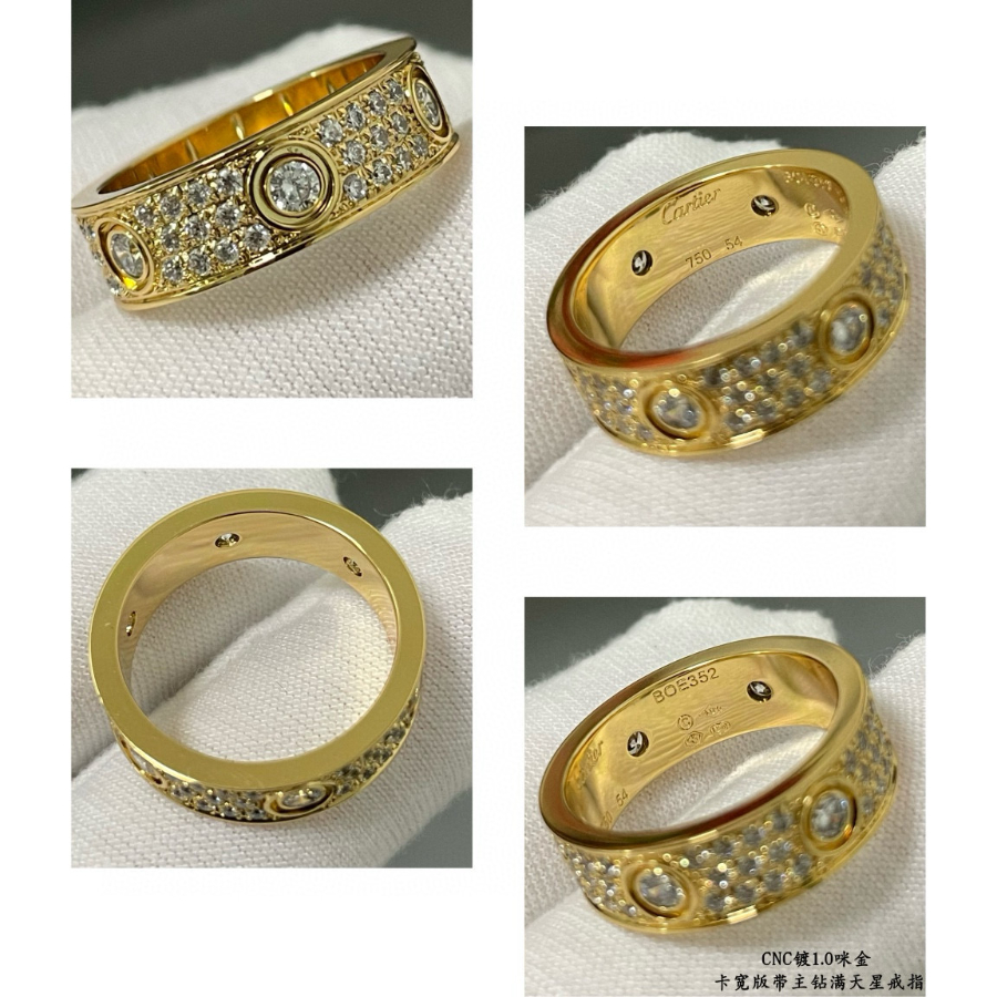 Cartier 까르띠에 LOVE 파베 다이아몬드 링 (풀 파베) 9