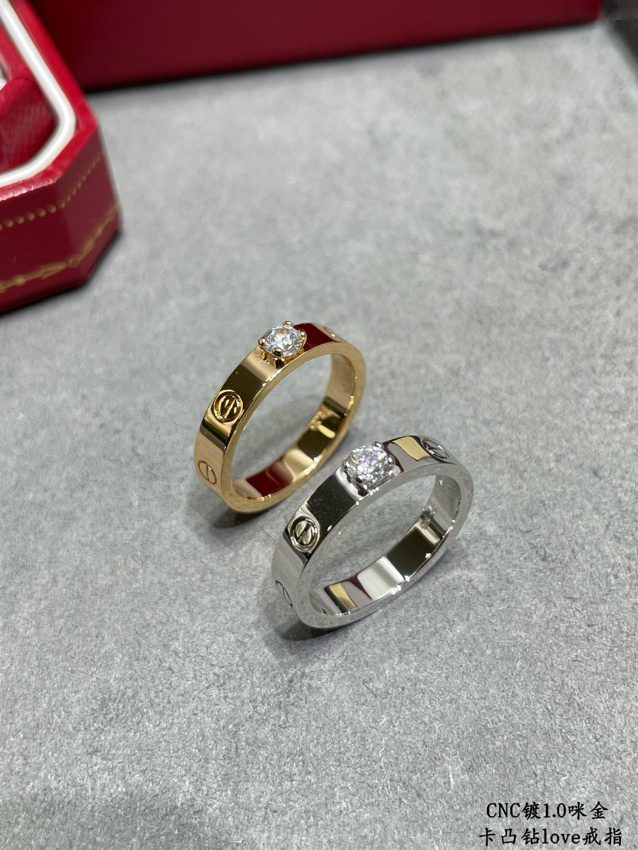 Cartier 까르띠에 LOVE 솔리테어 다이아몬드 링 3