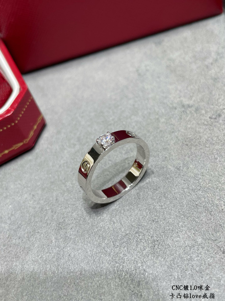 Cartier 까르띠에 LOVE 솔리테어 다이아몬드 링 5