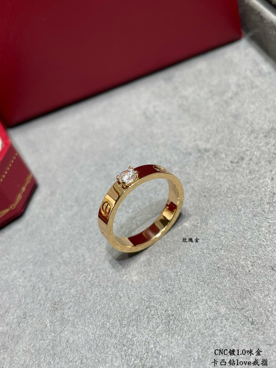 Cartier 까르띠에 LOVE 솔리테어 다이아몬드 링 6
