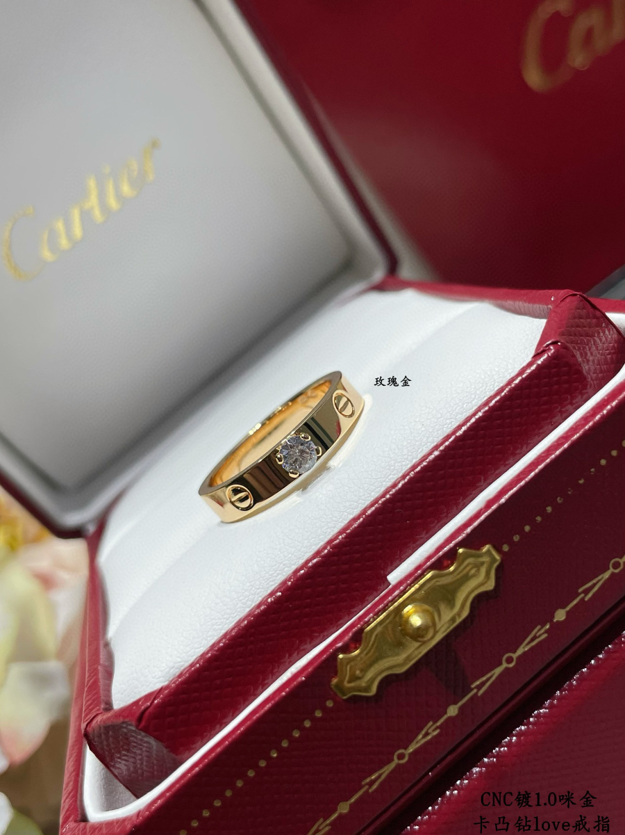 Cartier 까르띠에 LOVE 솔리테어 다이아몬드 링 7