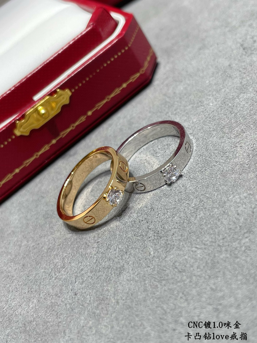 Cartier 까르띠에 LOVE 솔리테어 다이아몬드 링 9