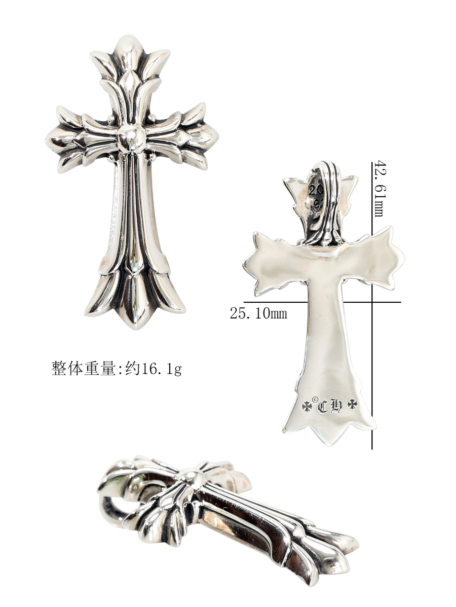 Chrome Hearts Medium Heavy Cross Pendant 크롬하츠 미디엄 헤비 크로스 펜던트 15