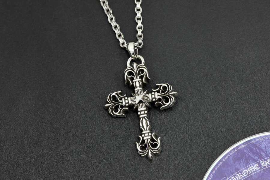 Chrome Hearts Large Floral Cross Pendant 크롬하츠 라지 플로럴 크로스 펜던트 9