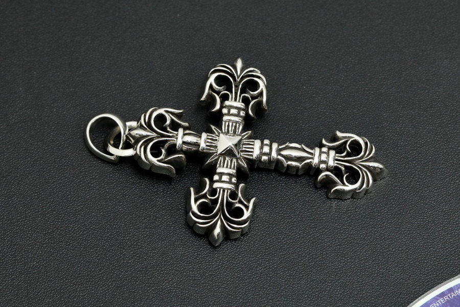 Chrome Hearts Large Floral Cross Pendant 크롬하츠 라지 플로럴 크로스 펜던트 14