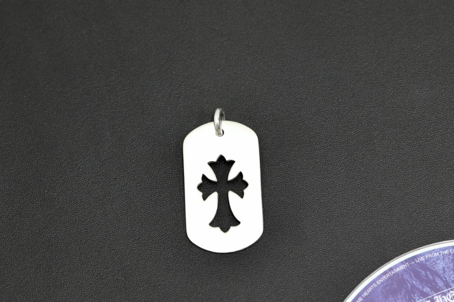 Chrome Hearts Cut-Out Cross Dog Tag Pendant 크롬하츠 컷아웃 크로스 도그태그 펜던트 8