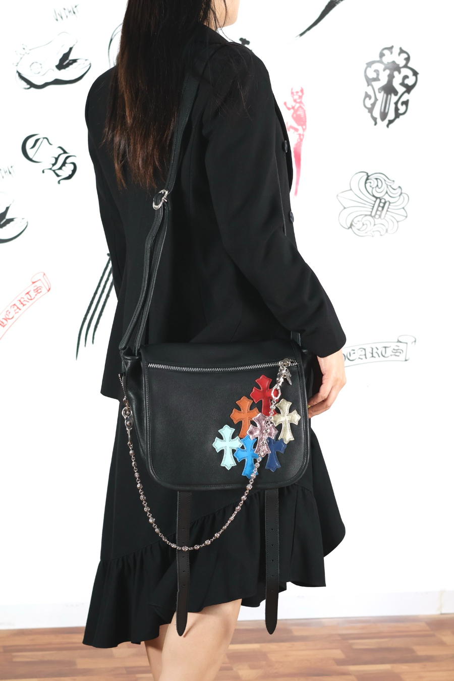 Chrome Hearts Soft Shoulder Tiny/B Multi Cross 크롬하츠 소프트 숄더 타이니 B 멀티 크로스 패치 크로스백 3