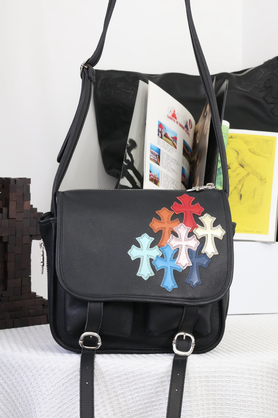 Chrome Hearts Soft Shoulder Tiny/B Multi Cross 크롬하츠 소프트 숄더 타이니 B 멀티 크로스 패치 크로스백 4