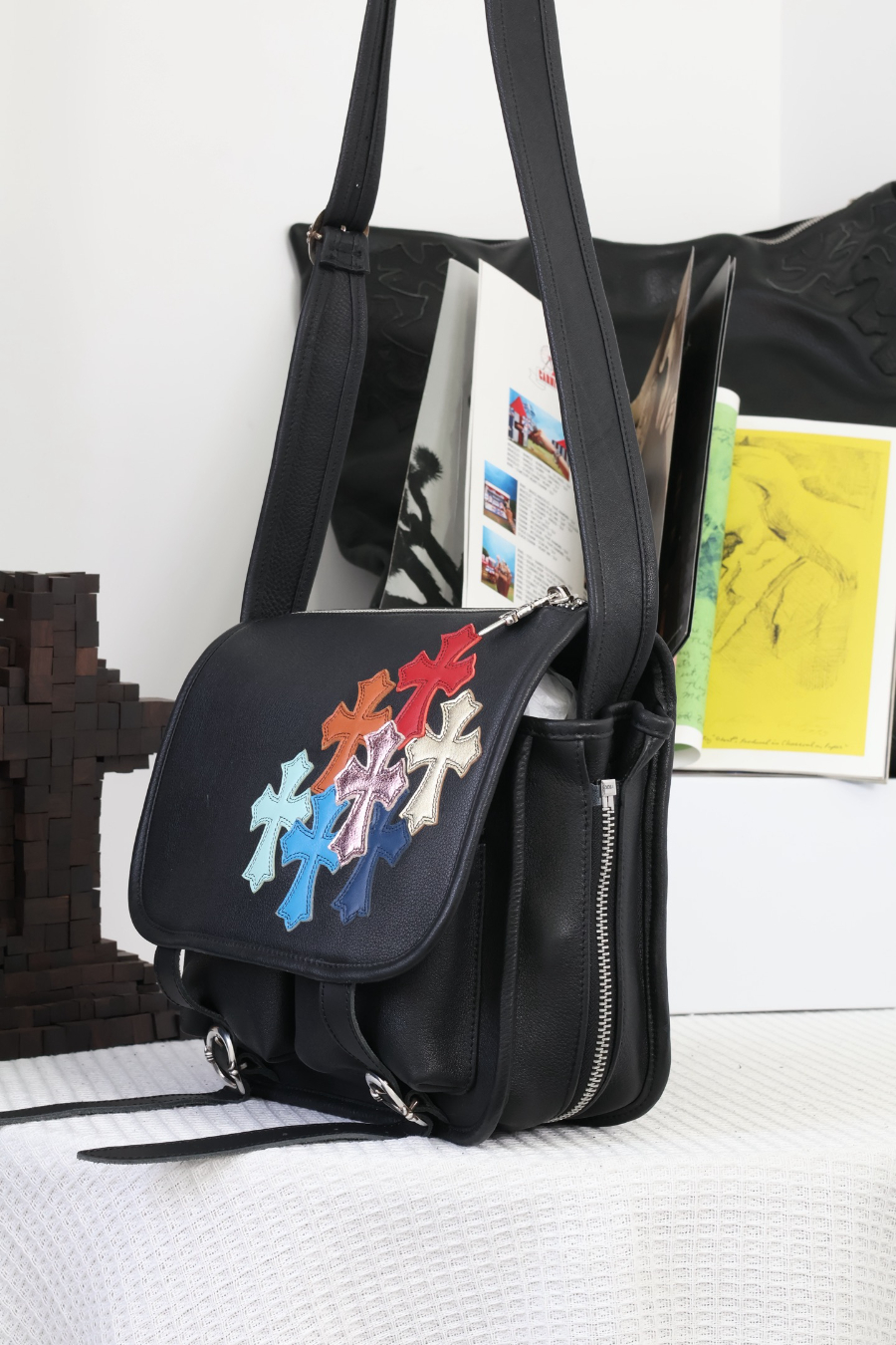 Chrome Hearts Soft Shoulder Tiny/B Multi Cross 크롬하츠 소프트 숄더 타이니 B 멀티 크로스 패치 크로스백 6