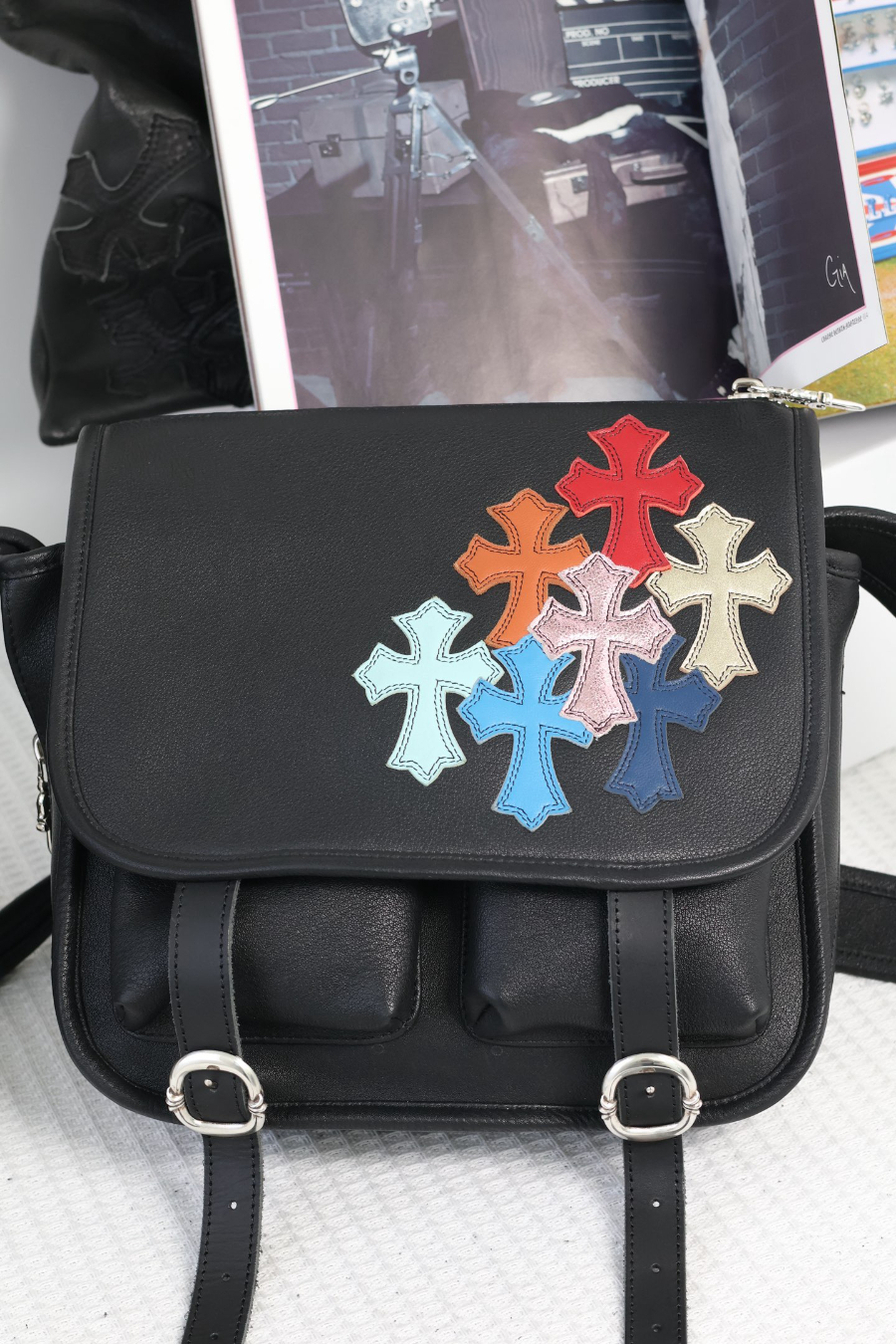 Chrome Hearts Soft Shoulder Tiny/B Multi Cross 크롬하츠 소프트 숄더 타이니 B 멀티 크로스 패치 크로스백 12