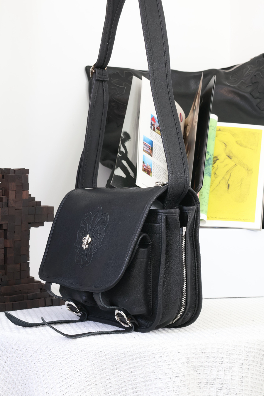 Chrome Hearts Soft Shoulder Tiny/B Fleur-de-Lis 크롬하츠 소프트 숄더 타이니 B 백합 문양 크로스백 10