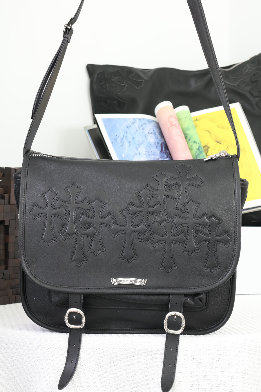 Chrome Hearts Vintage Cross Rack Shoulder Bag 크롬하츠 빈티지 십자가 랙 플랩 숄더백 7