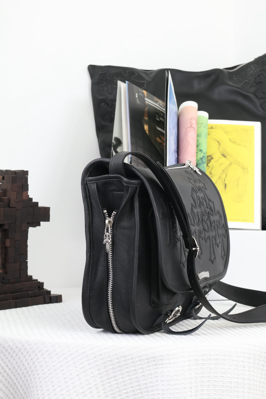 Chrome Hearts Vintage Cross Rack Shoulder Bag 크롬하츠 빈티지 십자가 랙 플랩 숄더백 9