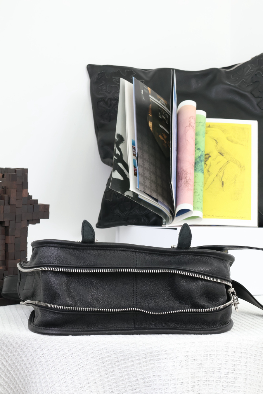 Chrome Hearts Vintage Cross Rack Shoulder Bag 크롬하츠 빈티지 십자가 랙 플랩 숄더백 13