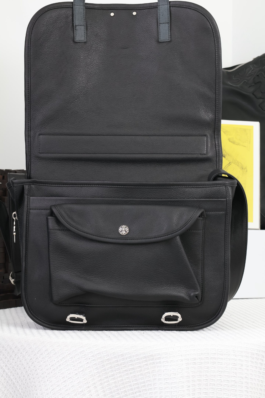 Chrome Hearts Vintage Cross Rack Shoulder Bag 크롬하츠 빈티지 십자가 랙 플랩 숄더백 14