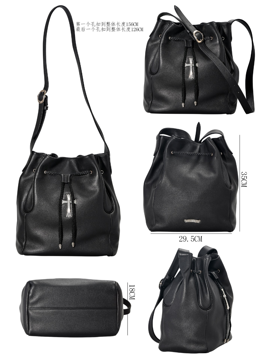 Chrome Hearts Cross Drawstring Bucket Bag 크롬하츠 크로스 드로스트링 버킷 백 20