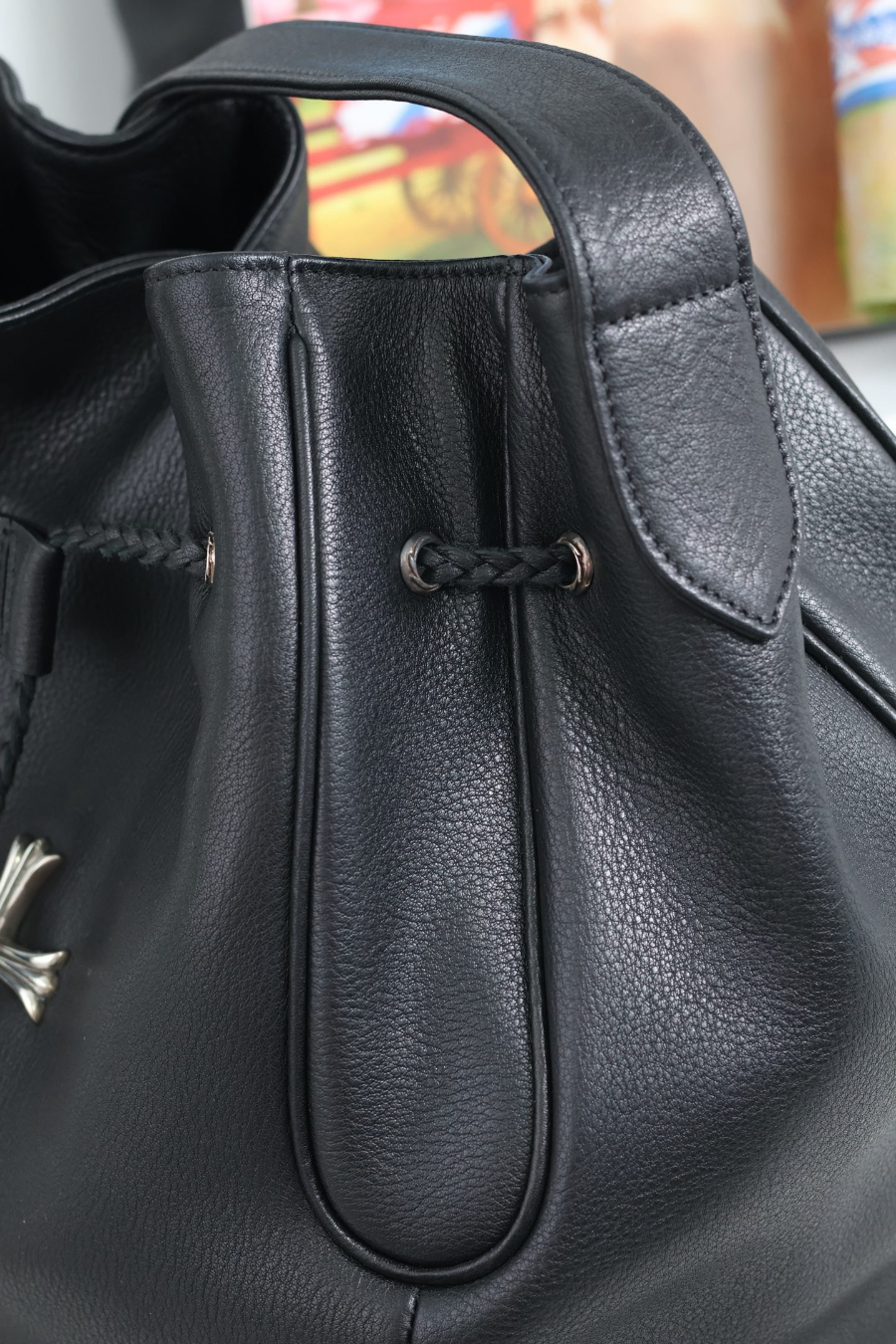 Chrome Hearts Cross Drawstring Bucket Bag 크롬하츠 크로스 드로스트링 버킷 백 26