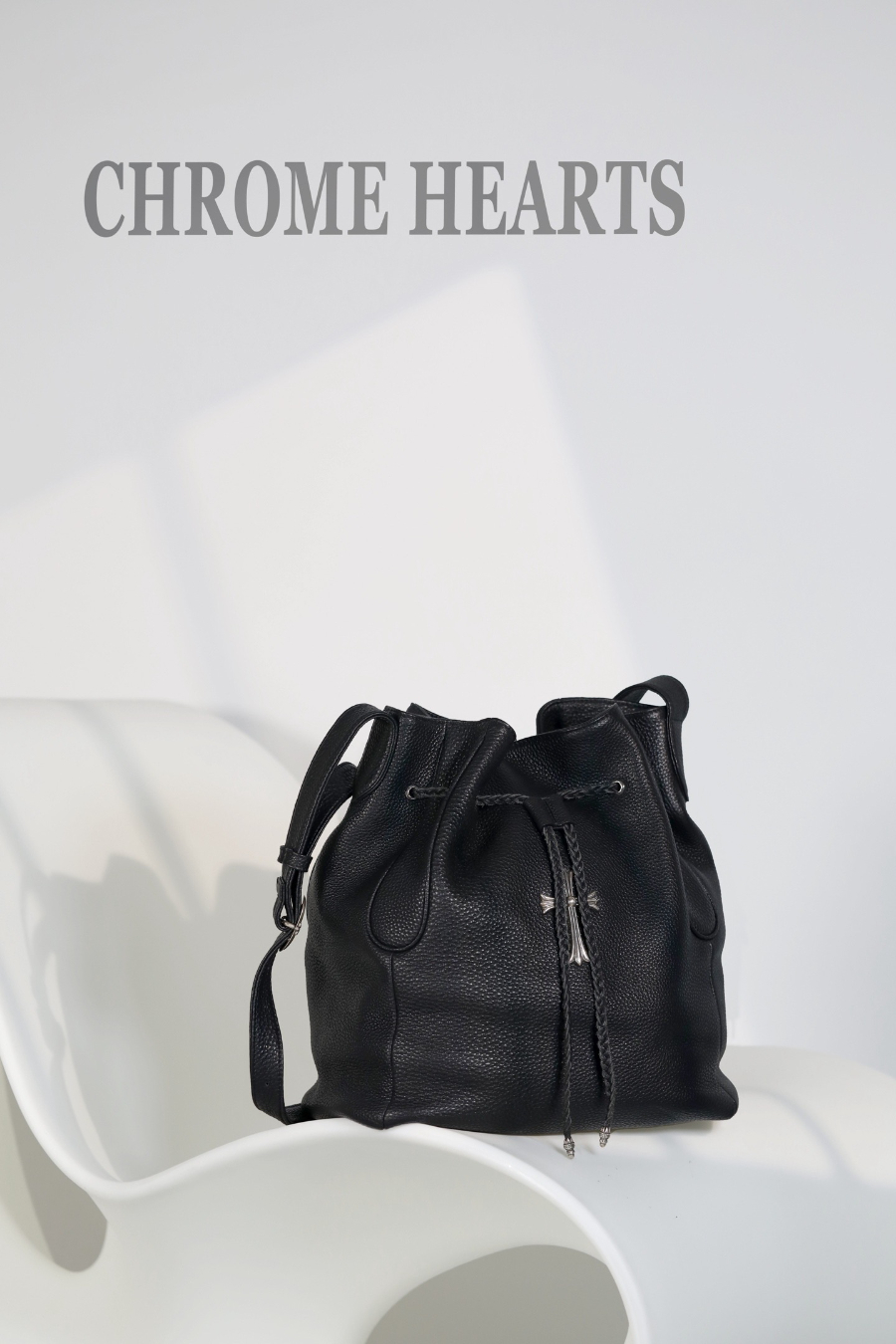 Chrome Hearts Cross Drawstring Bucket Bag 크롬하츠 크로스 드로스트링 버킷 백 30