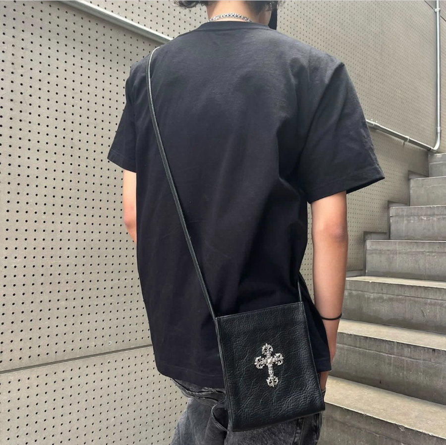 Chrome Hearts Square Pocket Cross Plate Cross Bag 크롬하츠 스퀘어 포켓 십자 플레이트 크로스 백 3