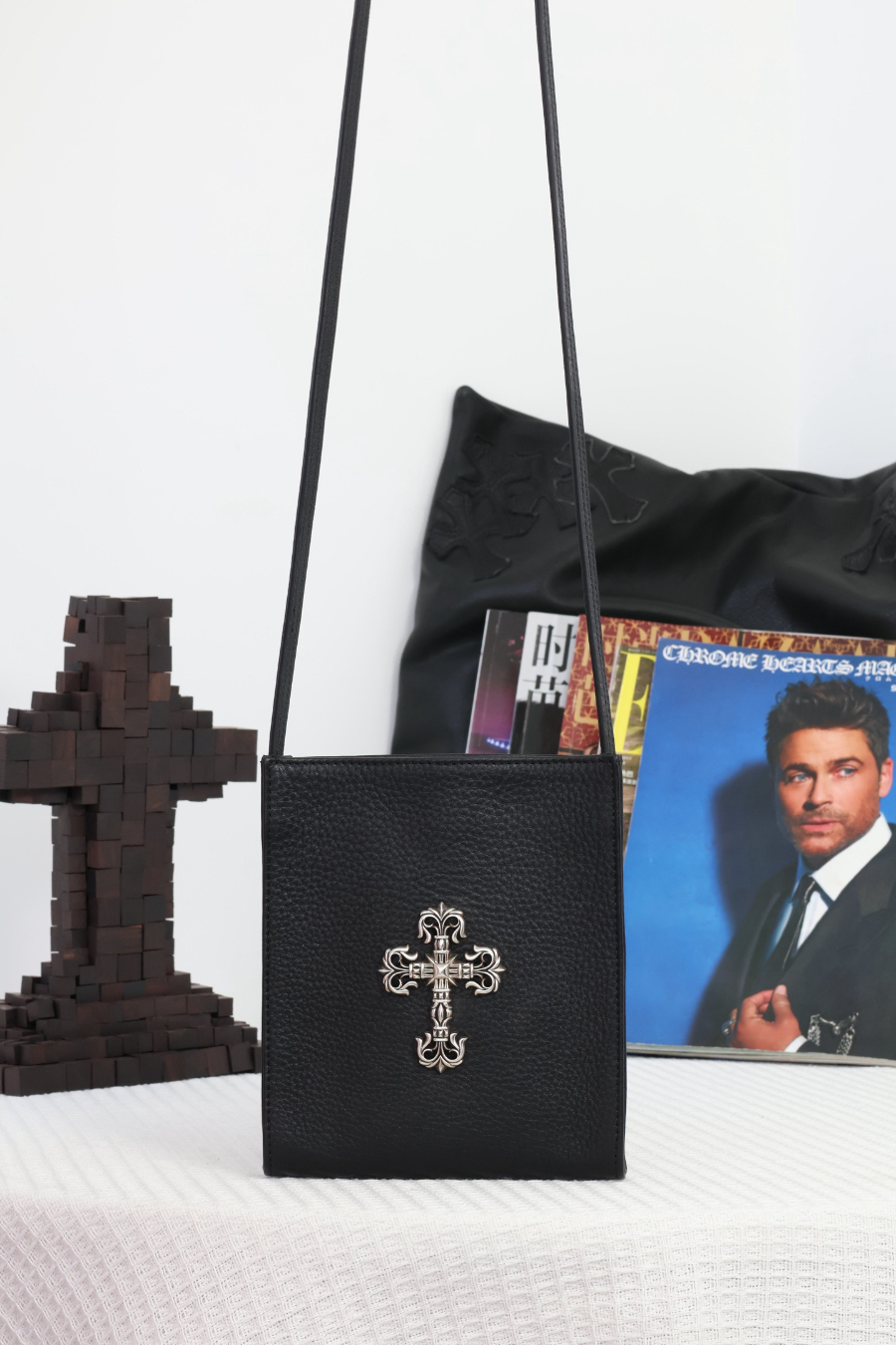 Chrome Hearts Square Pocket Cross Plate Cross Bag 크롬하츠 스퀘어 포켓 십자 플레이트 크로스 백 10