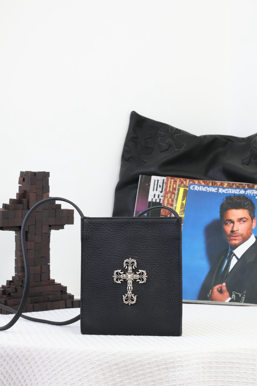 Chrome Hearts Square Pocket Cross Plate Cross Bag 크롬하츠 스퀘어 포켓 십자 플레이트 크로스 백 11