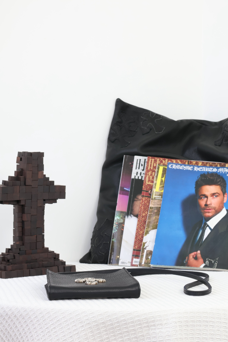 Chrome Hearts Square Pocket Cross Plate Cross Bag 크롬하츠 스퀘어 포켓 십자 플레이트 크로스 백 16