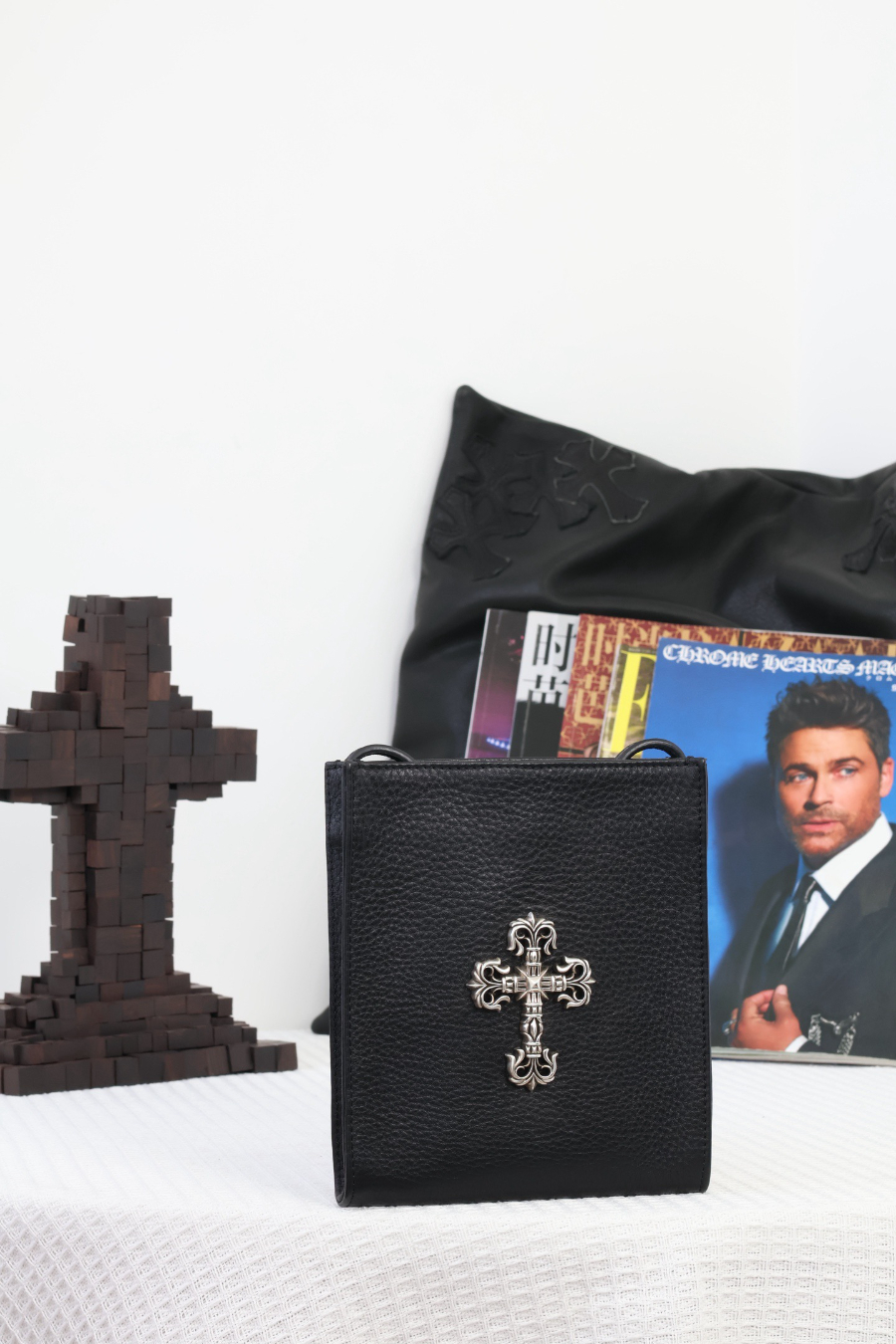 Chrome Hearts Square Pocket Cross Plate Cross Bag 크롬하츠 스퀘어 포켓 십자 플레이트 크로스 백 17