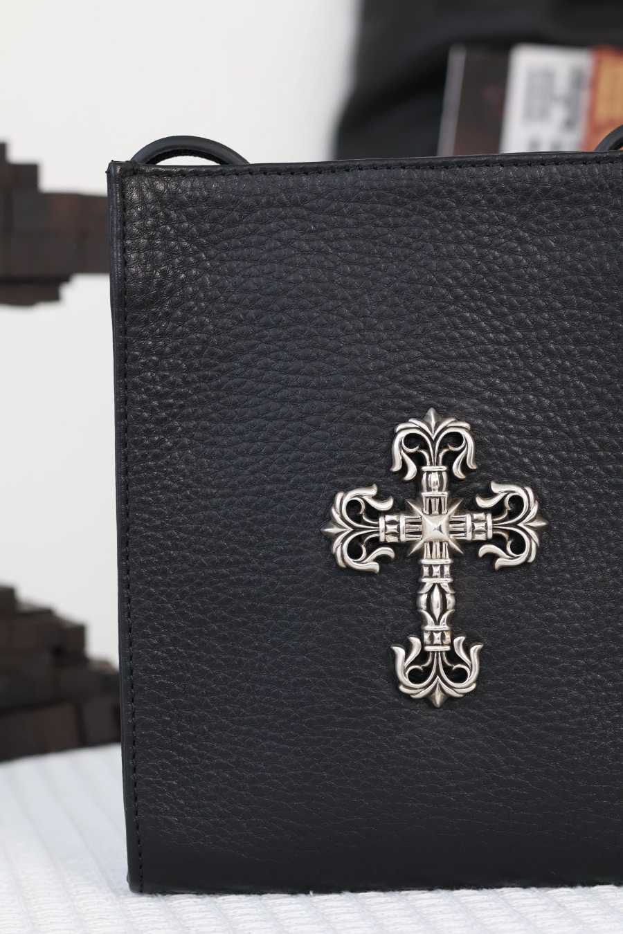 Chrome Hearts Square Pocket Cross Plate Cross Bag 크롬하츠 스퀘어 포켓 십자 플레이트 크로스 백 18