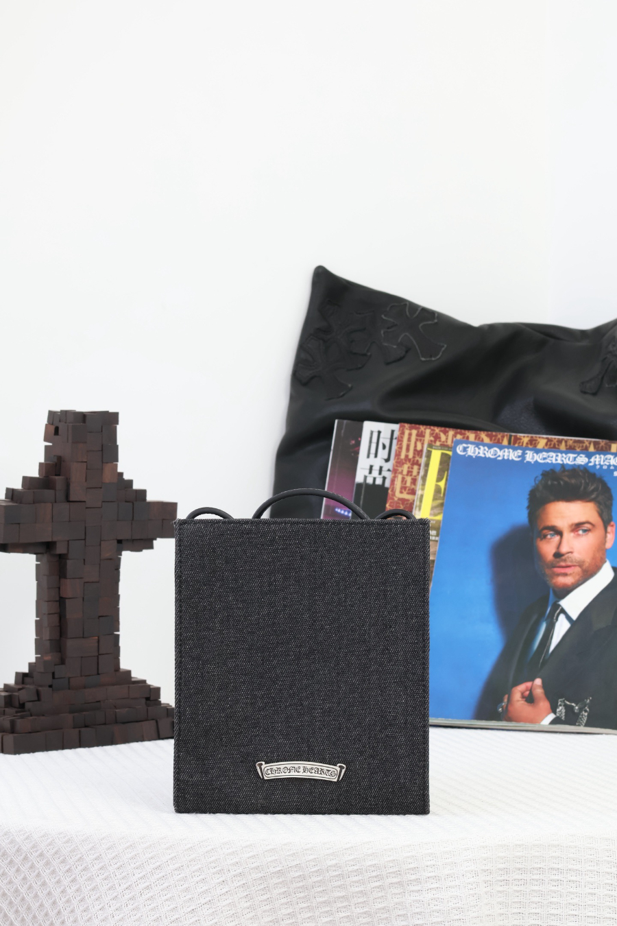 Chrome Hearts Square Pocket Denim Cross Patch Bag 크롬하츠 스퀘어 포켓 데님 십자 패치 크로스 백 13