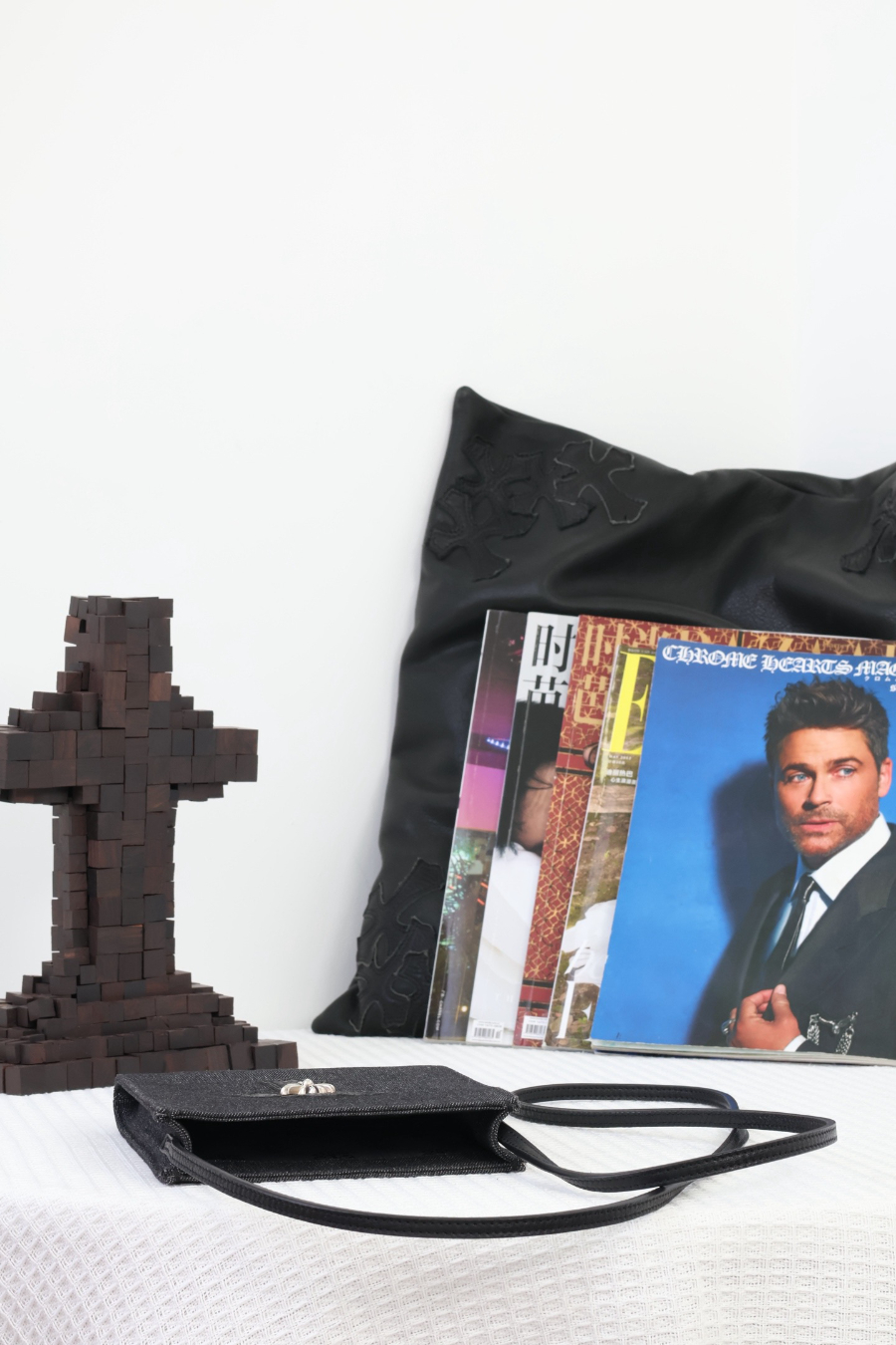 Chrome Hearts Square Pocket Denim Cross Patch Bag 크롬하츠 스퀘어 포켓 데님 십자 패치 크로스 백 16