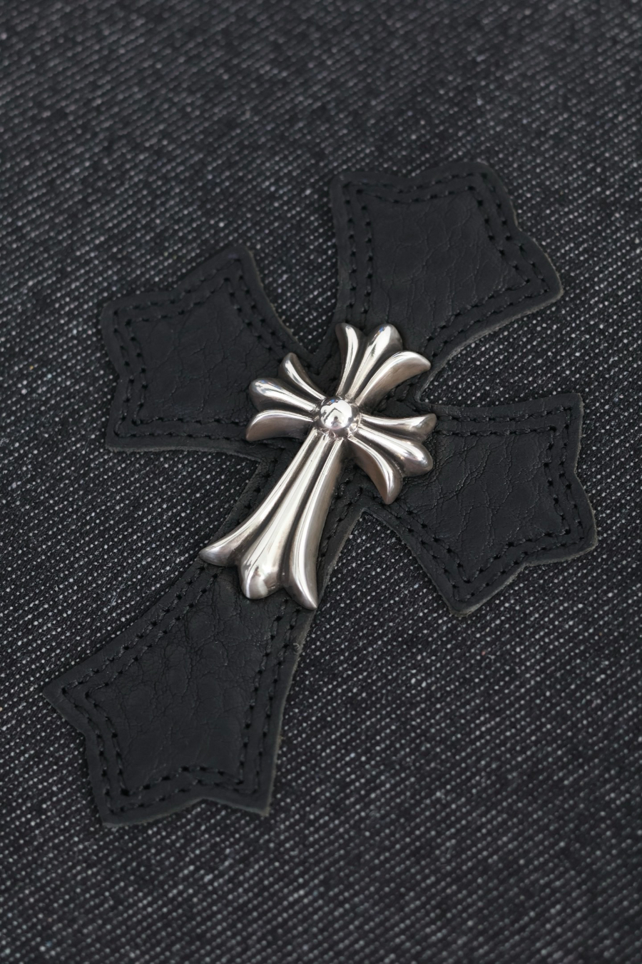 Chrome Hearts Square Pocket Denim Cross Patch Bag 크롬하츠 스퀘어 포켓 데님 십자 패치 크로스 백 21