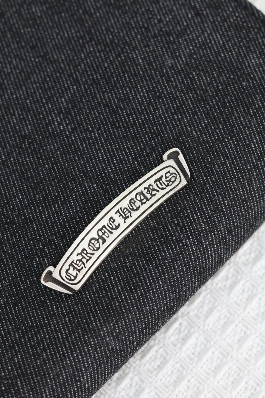 Chrome Hearts Square Pocket Denim Cross Patch Bag 크롬하츠 스퀘어 포켓 데님 십자 패치 크로스 백 23