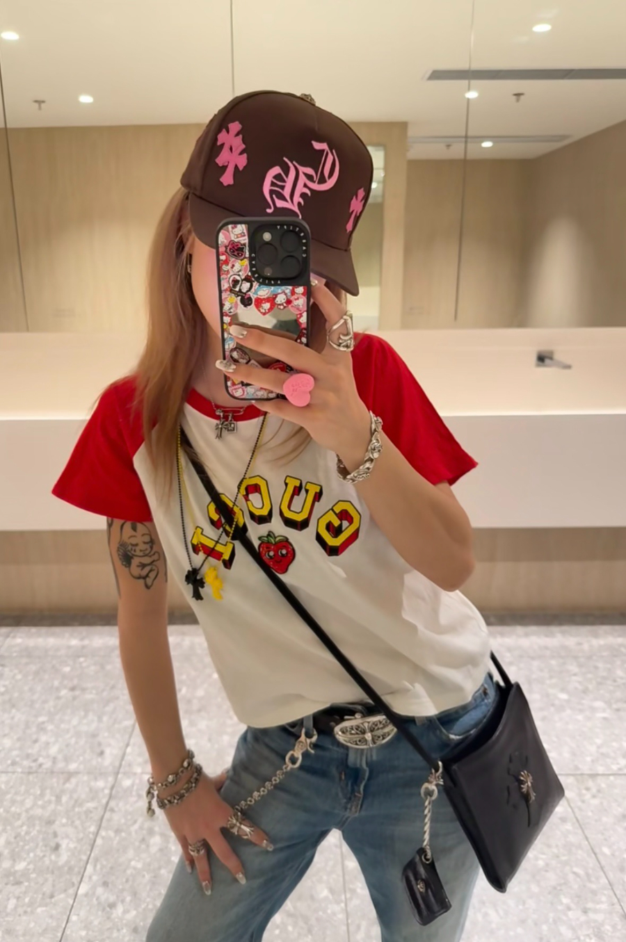 Chrome Hearts Square Pocket Crossbody 크롬하츠 스퀘어 포켓 크로스바디 백 10