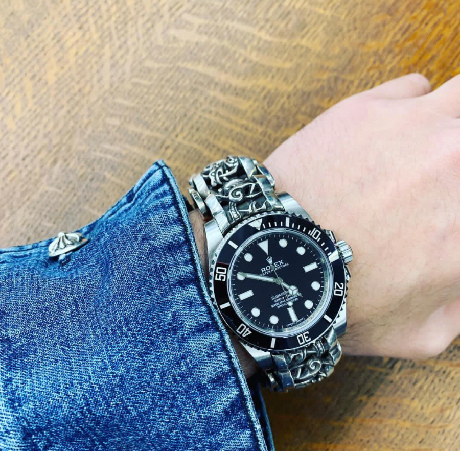 Chrome Hearts & Rolex Roller Bracelet 크롬하츠 & 롤렉스 롤러 팔찌 4