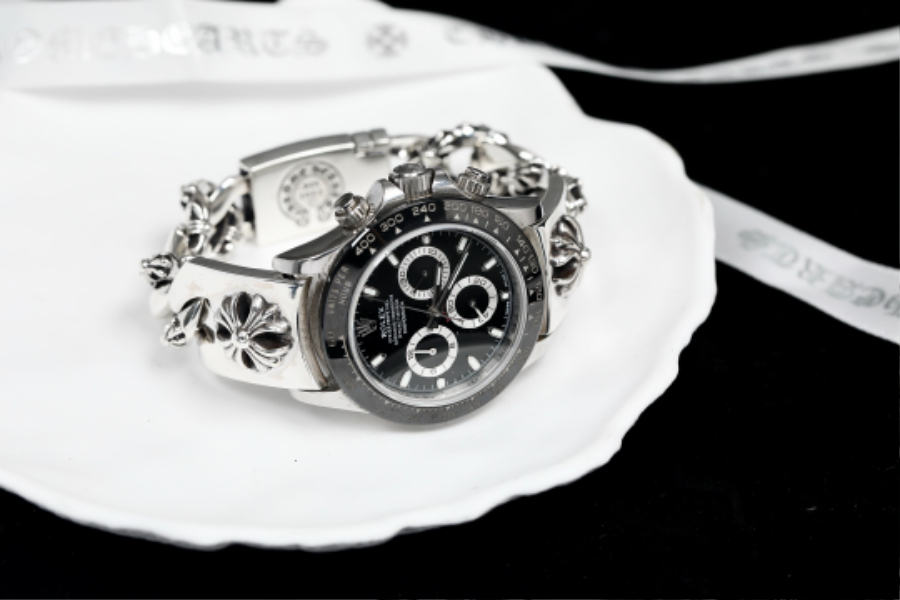 Chrome Hearts H073 Floral Link Bracelet  1