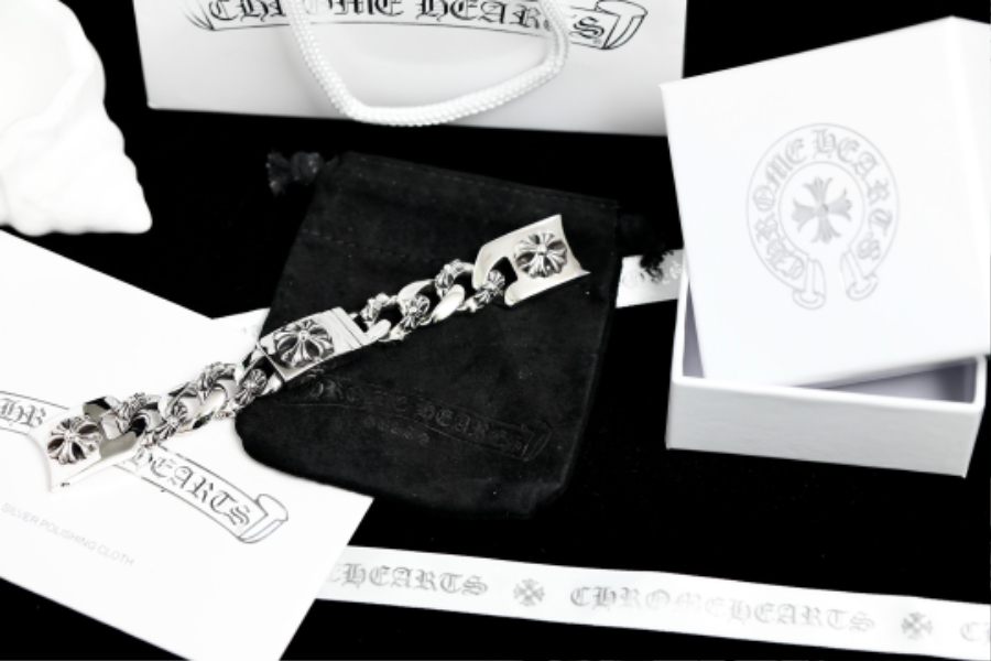 Chrome Hearts H073 Floral Link Bracelet  3