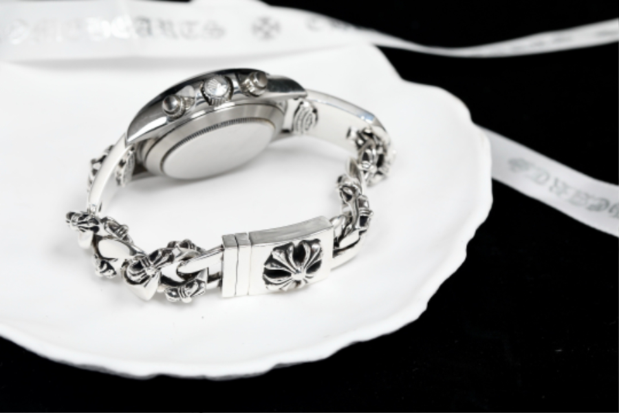 Chrome Hearts H073 Floral Link Bracelet  2