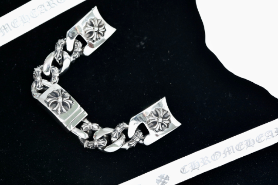 Chrome Hearts H073 Floral Link Bracelet  5