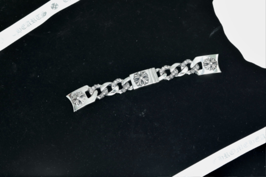 Chrome Hearts H073 Floral Link Bracelet  6