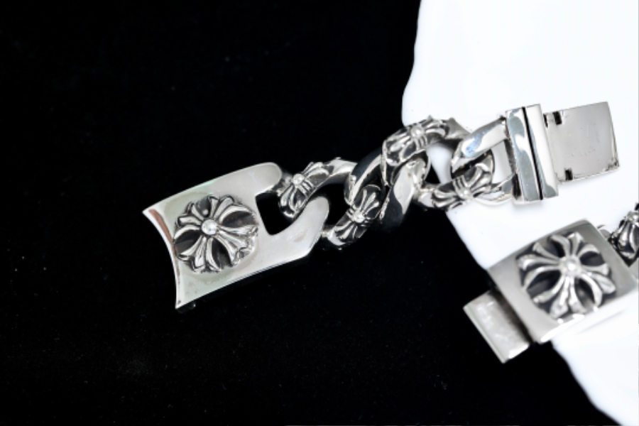 Chrome Hearts H073 Floral Link Bracelet  8