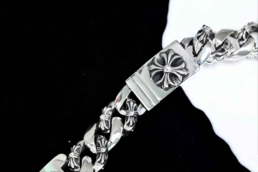 Chrome Hearts H073 Floral Link Bracelet  10