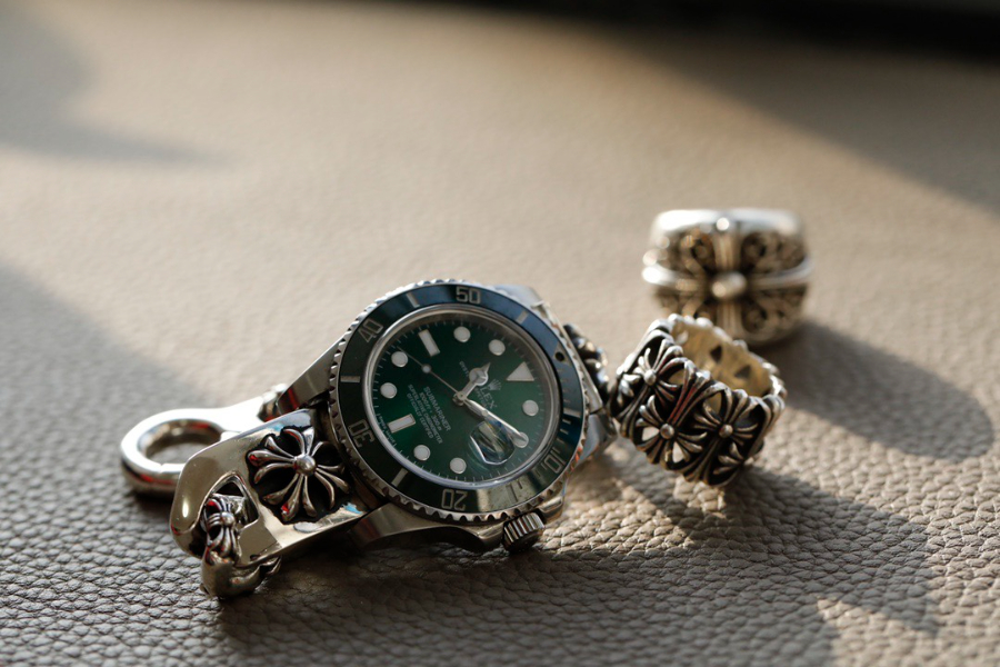 Chrome Hearts H045 Hook Floral Link Bracelet 크롬하츠 훅 플로럴 링크 브레이슬릿 7