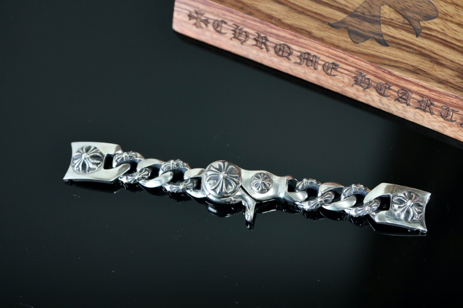 Chrome Hearts H045 Hook Floral Link Bracelet 크롬하츠 훅 플로럴 링크 브레이슬릿 10