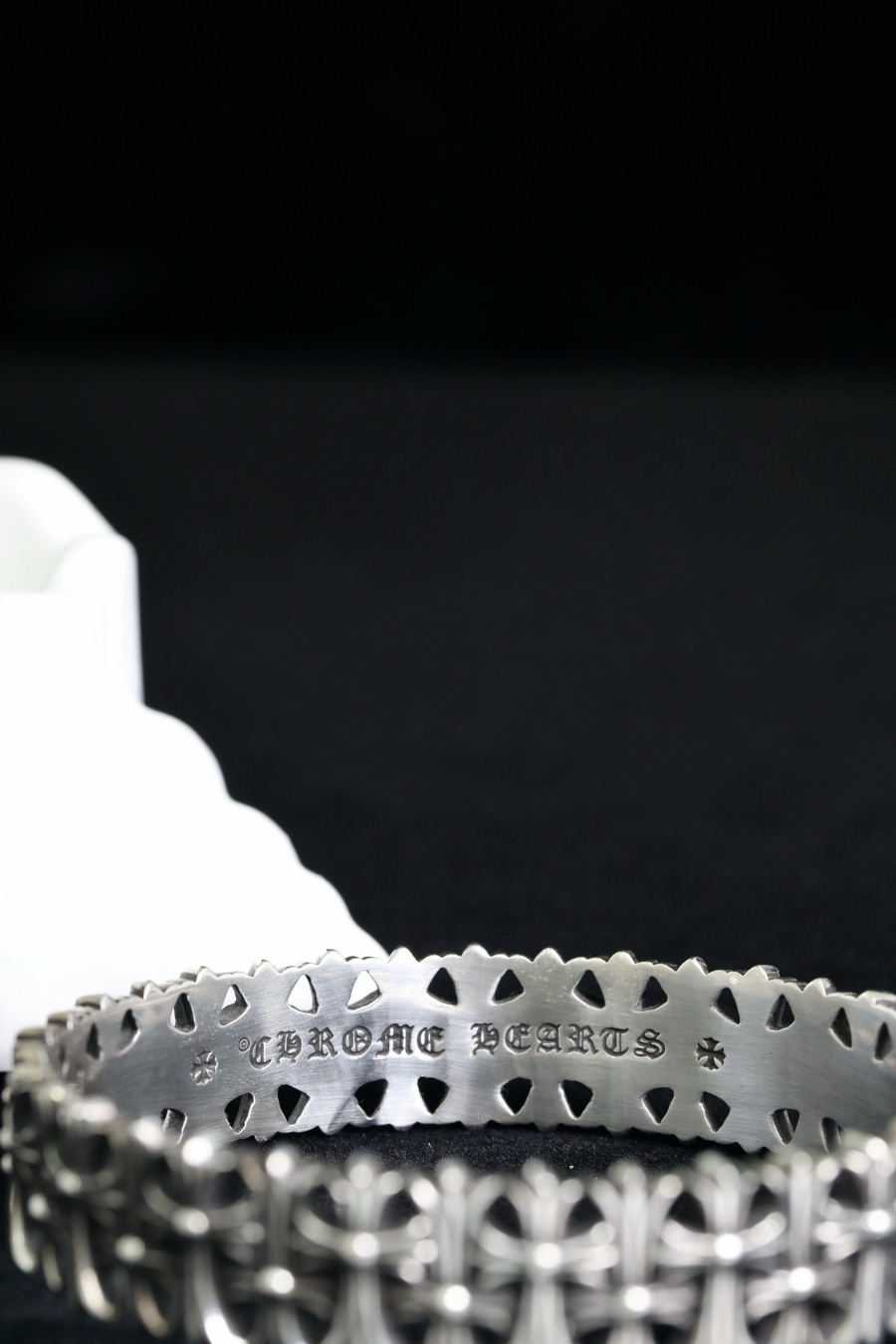 Chrome Hearts H019 Cross Cemetery Bangle Bracelet 크롬하츠 크로스 세메터리 뱅글 브레이슬릿 13